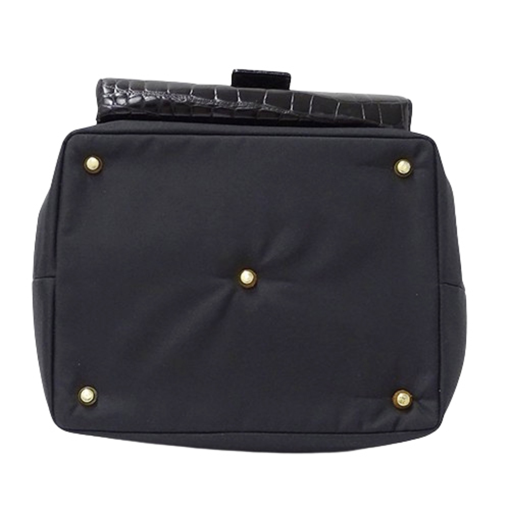 Versace Nylon Drawstring Crossbody Bag Black - image 3